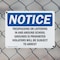 Signmission Trespassing Or Loitering In And Around School OSHA Notice Sign, Plastic, 10in W x 7in L, 2PK OS-2PACK-NS-P-710-L-18736 - alternate 4